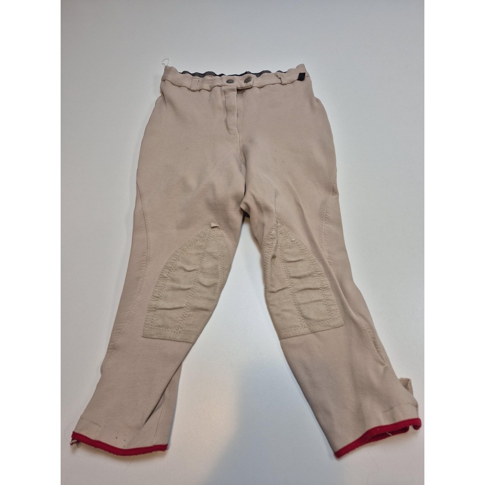 Vintage Equestrian Riding Sweatpants Kids 24x19 Beige Cotton Jodhpurs USA